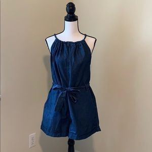 Denim romper